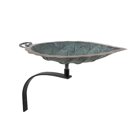 Achla Designs Achla BB-04-WM Aspen Leaf Birdbath with Wall Mount Bracket BB-04-WM